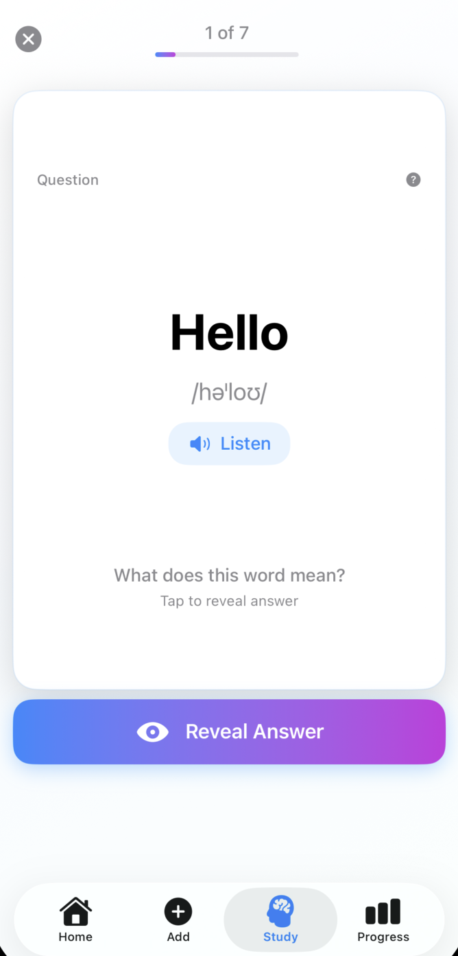 Spaced Repetition & Review Mode